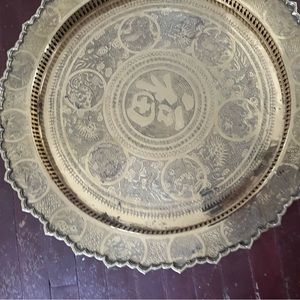 Brass Asian plate